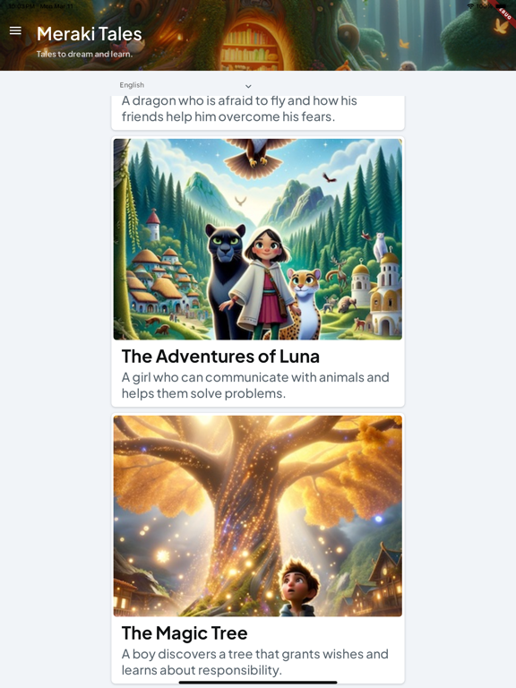 Cuentos infantiles - Merakily iPad Screenshots
