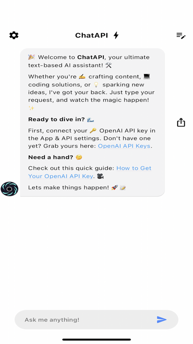 ChatAPI - AI Chat for Less Screenshots