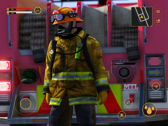 Firefighter:Car fire truck sim iPad  स्क्रीनशॉट