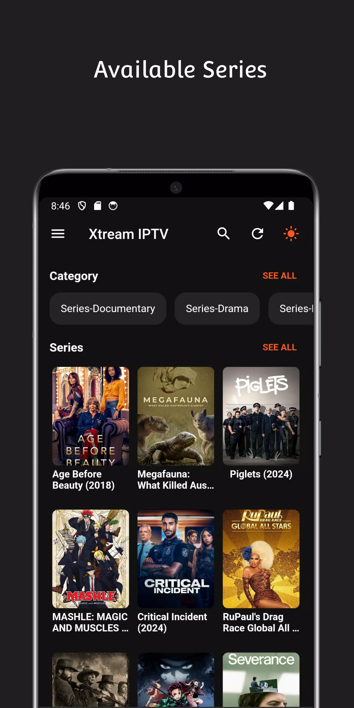 Xtream IPTV Screenshots