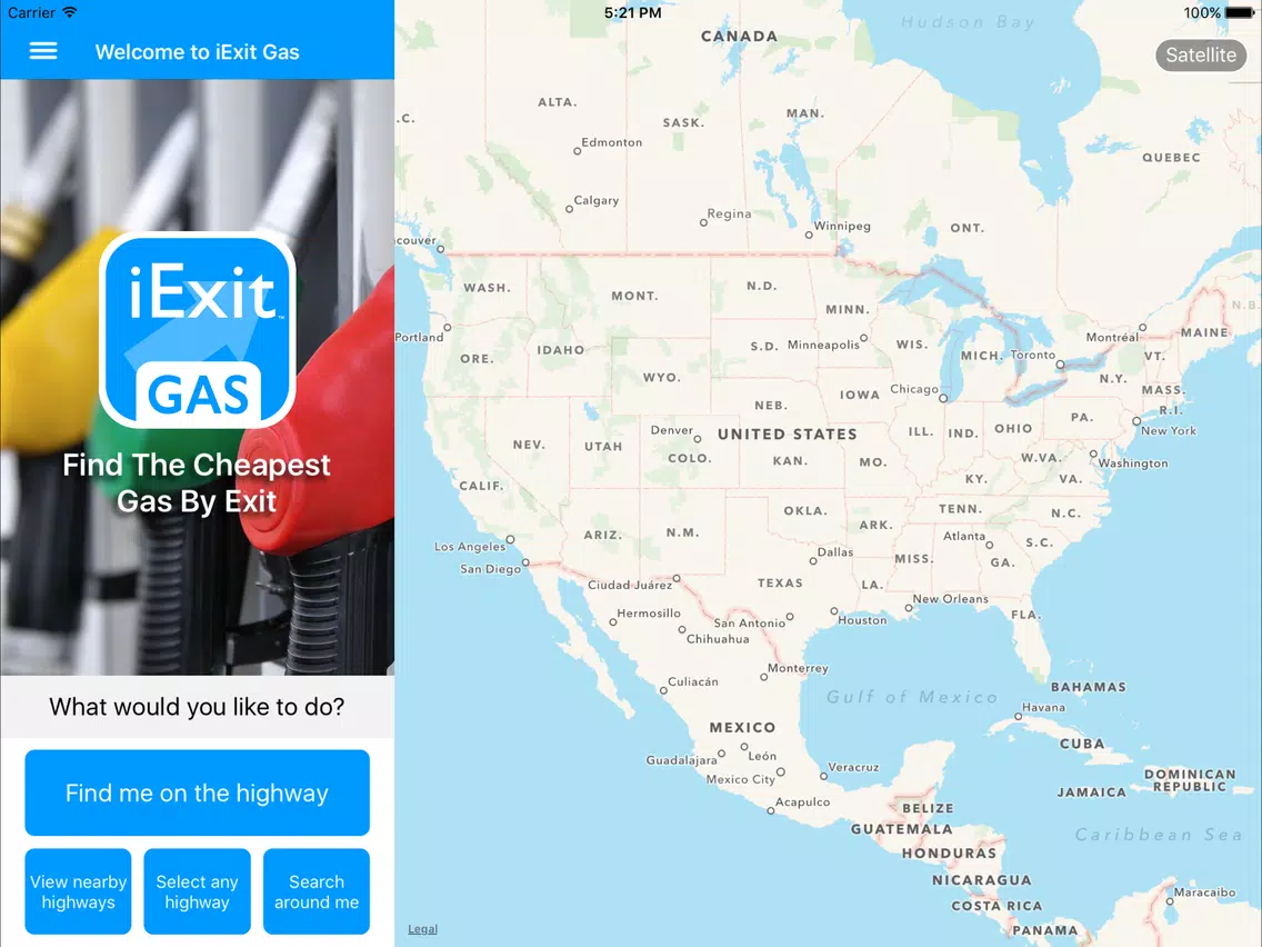 iExit Gas: Cheapest Gas Prices By Interstate Exit iPad Screenshots