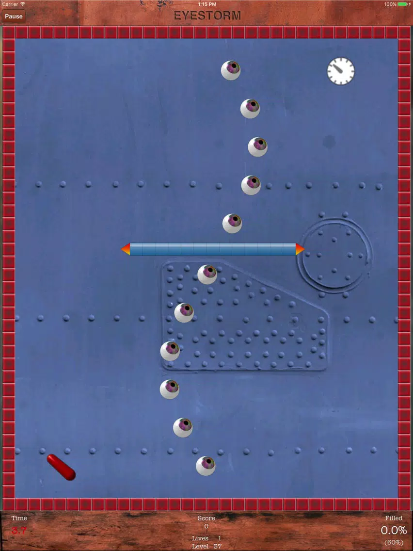 Eyestorm (Jezzball clone) iPad  سکرین شاٹس