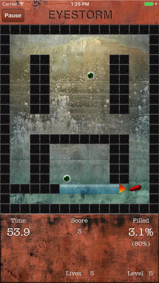 Eyestorm (Jezzball clone) سکرین شاٹس