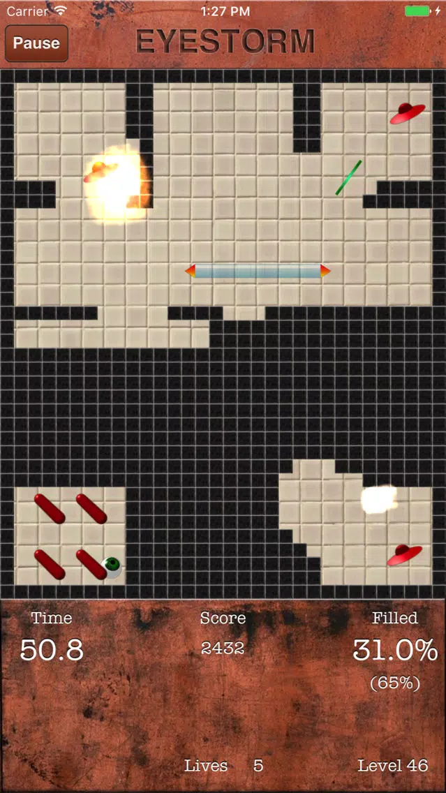 Eyestorm (Jezzball clone) سکرین شاٹس