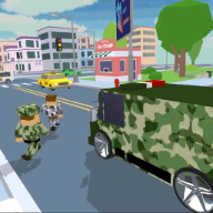 Blocky Army City Rush Racer Blocky Army City Rush Racer