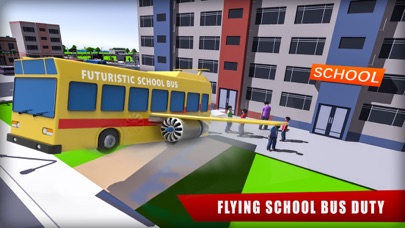 Zrzuty ekranu Futuristic Flying Bus Pilot - Extreme Rescue Bus Flight and Transport 3D Simulator