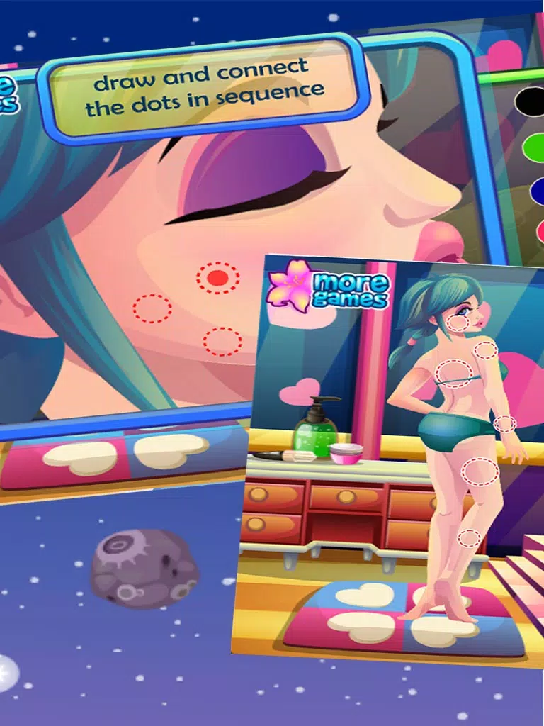 lass tattoo artist:Girls Makeup,Dressup,Makeover iPad Screenshots