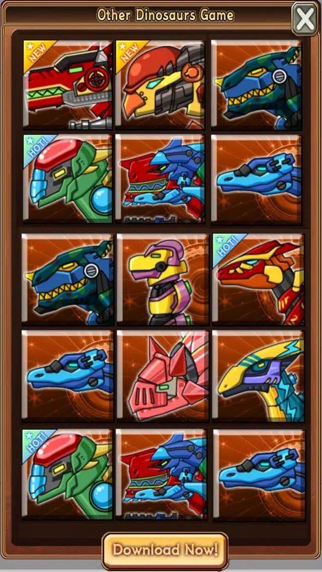Tangkapan skrin Dino jigsaw2:Fossil dig & discovery dinosaur games
