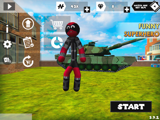 Tangkapan skrin Stick Rope Hero iPad 