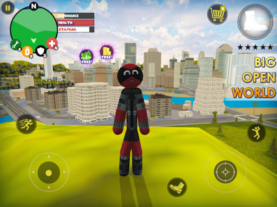 Tangkapan skrin Stick Rope Hero iPad 