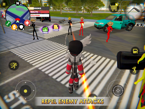 Tangkapan skrin Stick Rope Hero iPad 