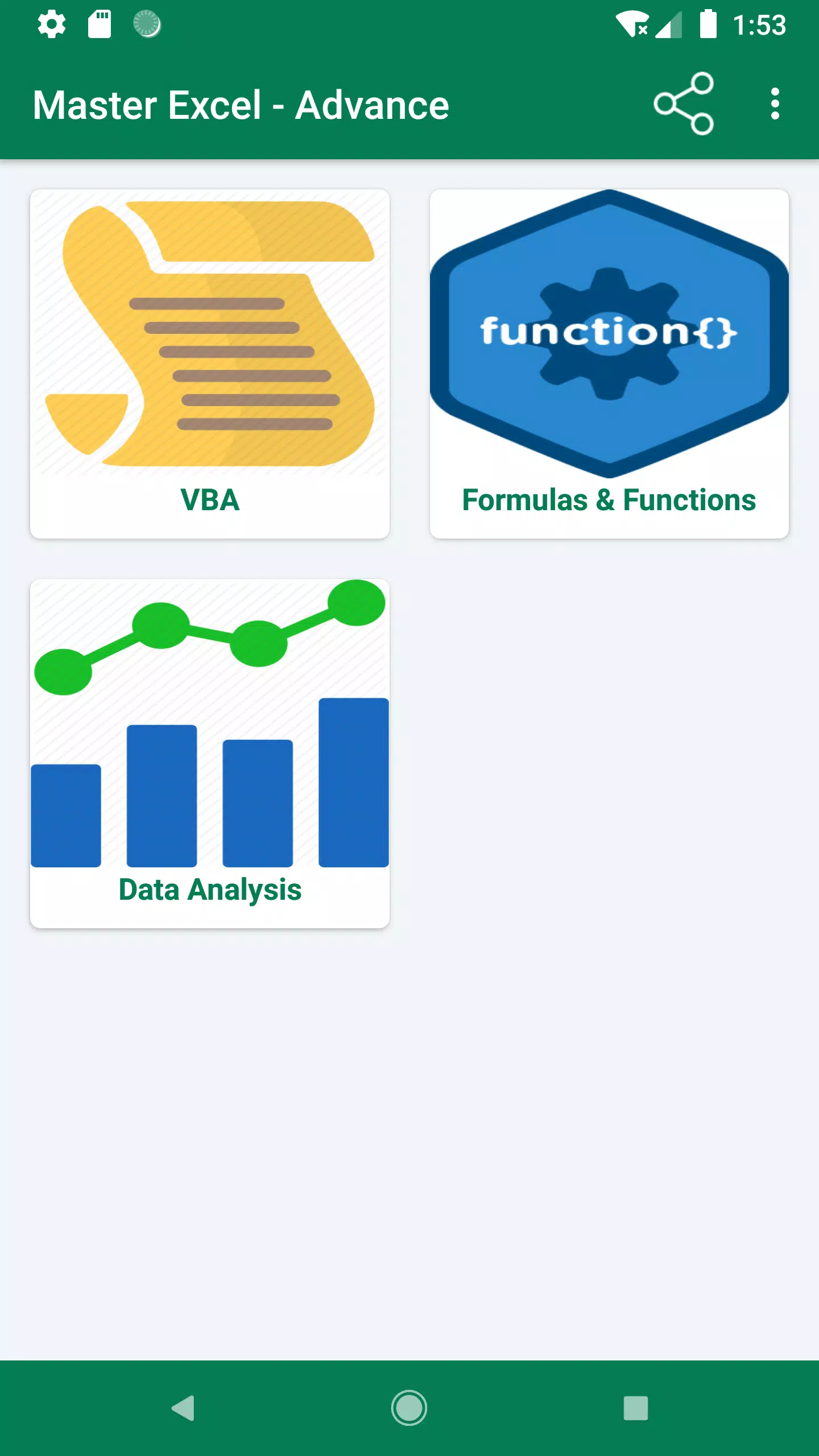Master Excel - Advance Screenshots