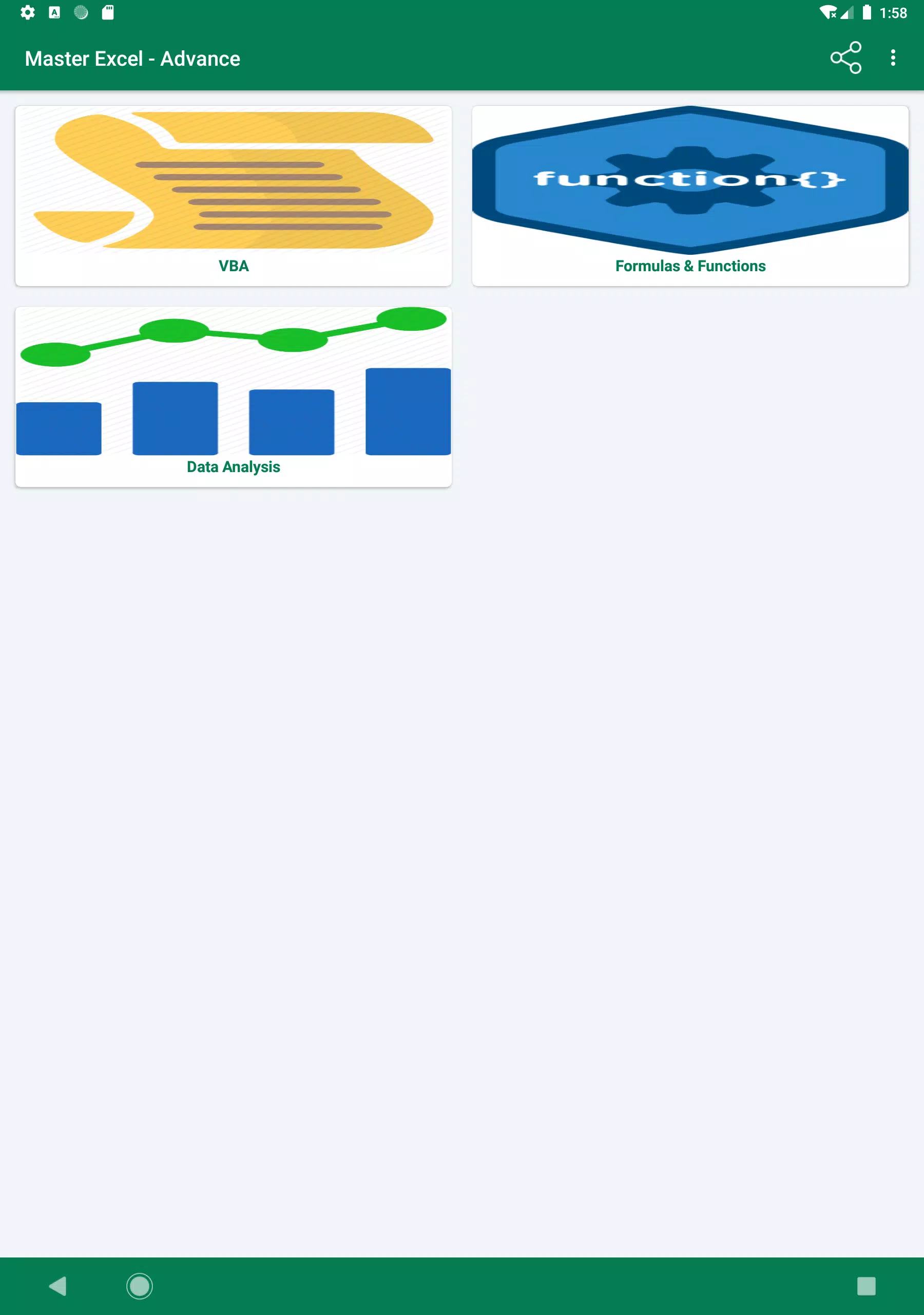 Master Excel - Advance Screenshots