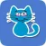 Animated Blue Cat Stickers for Messaging