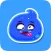 Blue Jelly Cute Animated Stickers for Messaging