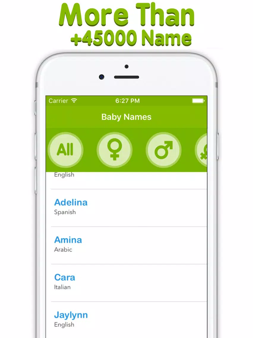 Baby Names Catalog +45000 name iPad 스크린샷