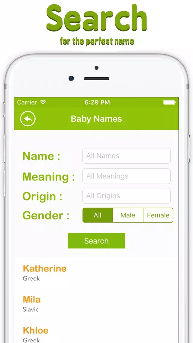 Baby Names Catalog +45000 name 스크린샷