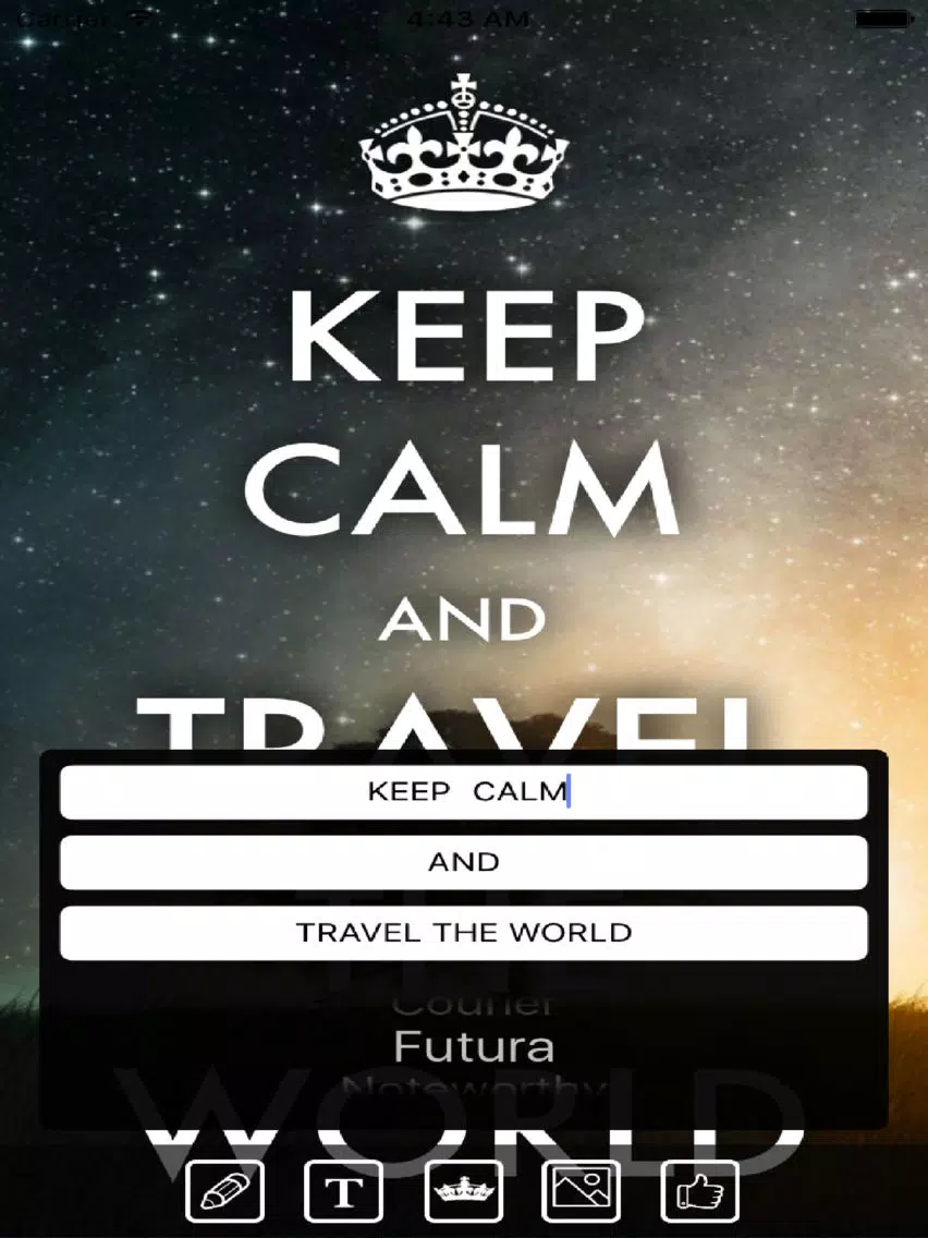 Keep Calm Maker - Wallpaper Creator iPad Screenshots