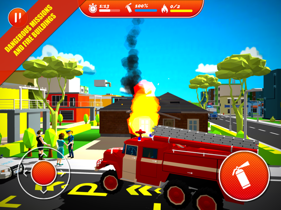 Ảnh chụp màn hình của City Firefighter Heroes 3D iPad 