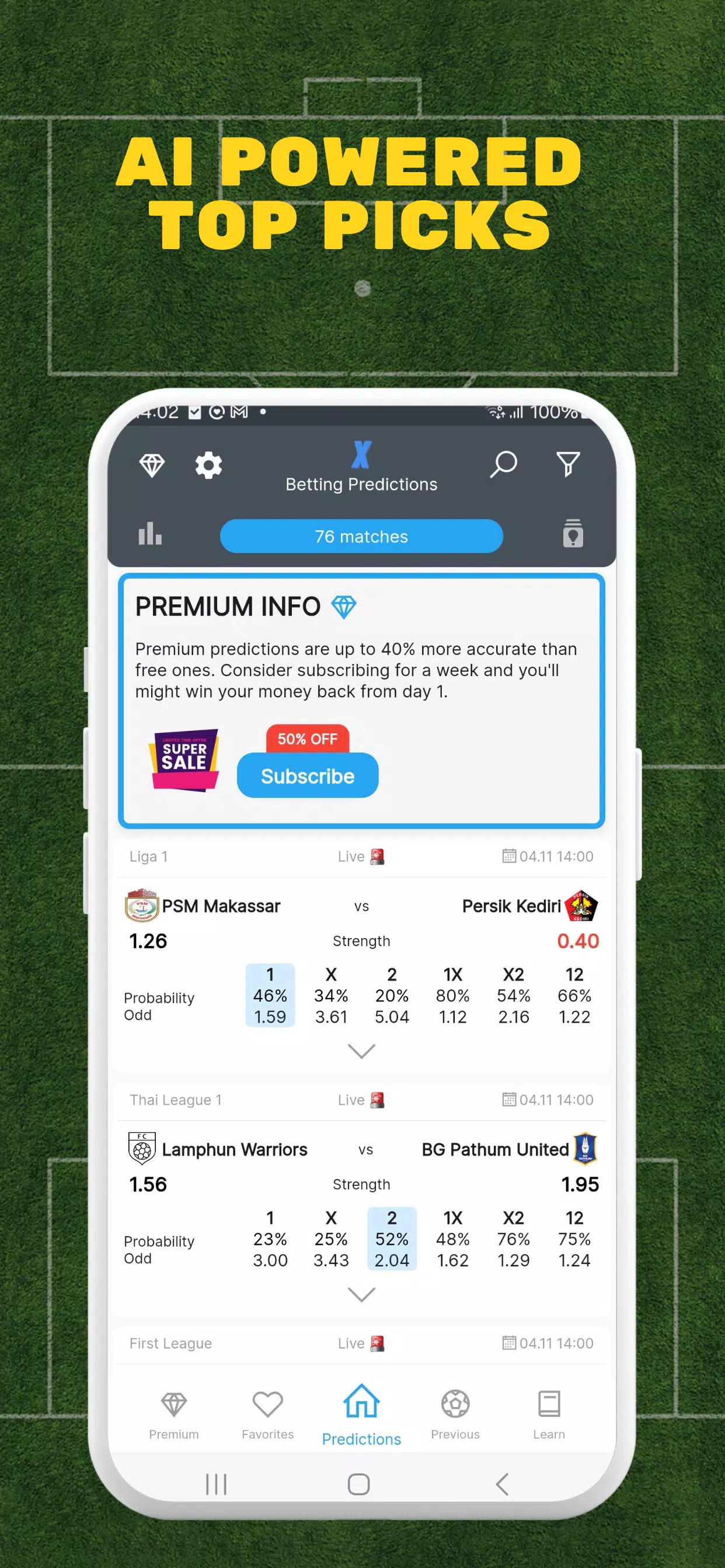 X Betting Predictions應用截圖