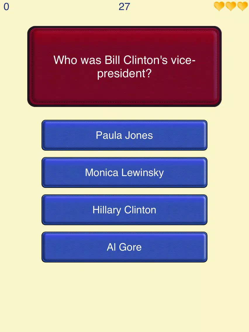 American Presidents Quiz - United States Presidency Trivia from White House History iPad Screenshots