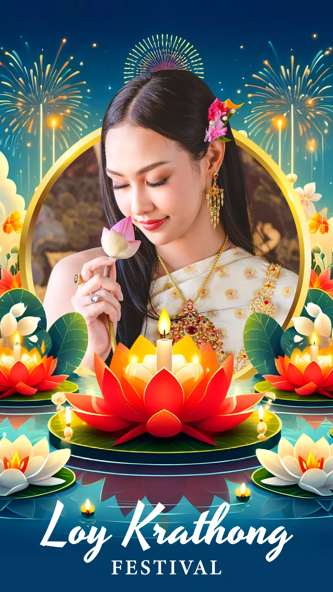 แต่งรูปวันลอยกระทง应用截图