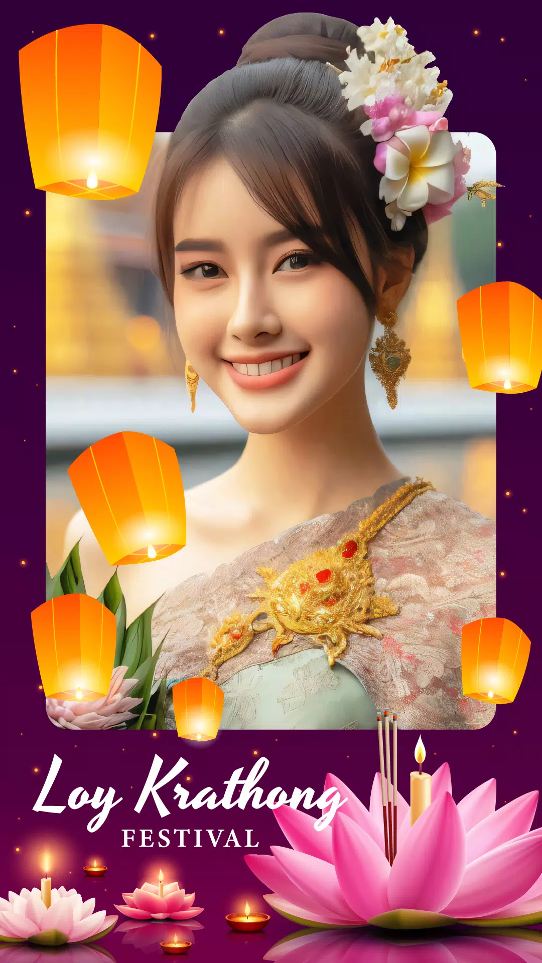 แต่งรูปวันลอยกระทง应用截图
