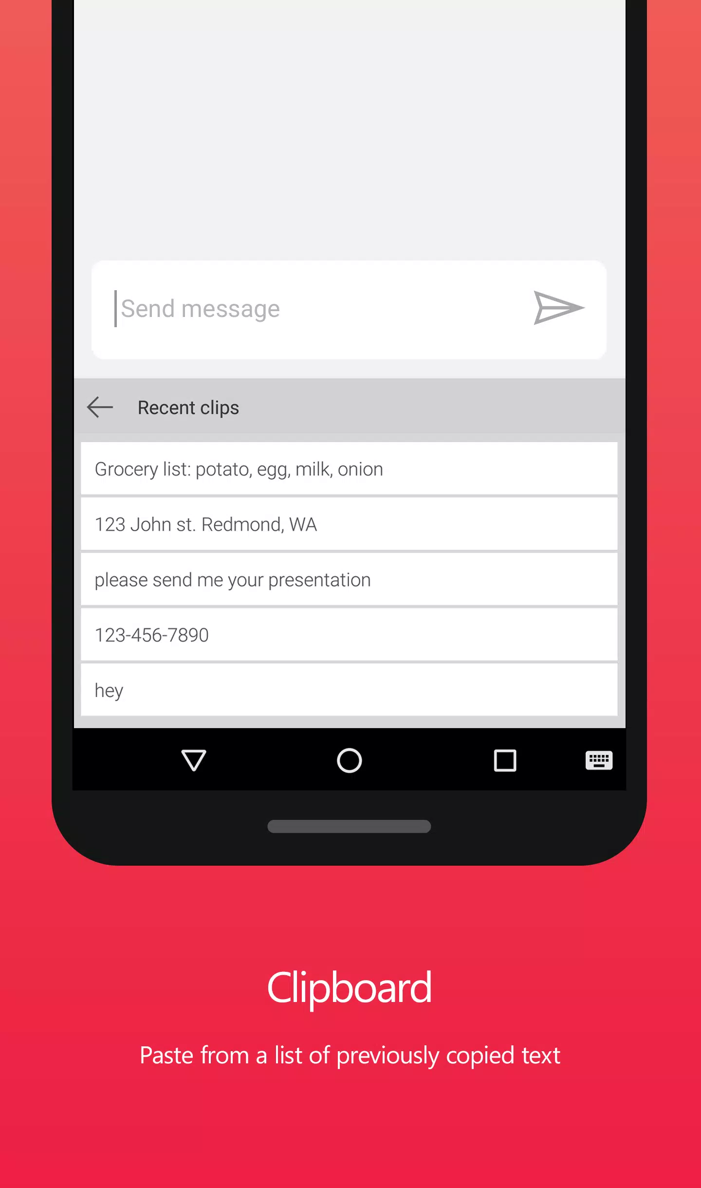 Hub Keyboard Screenshots