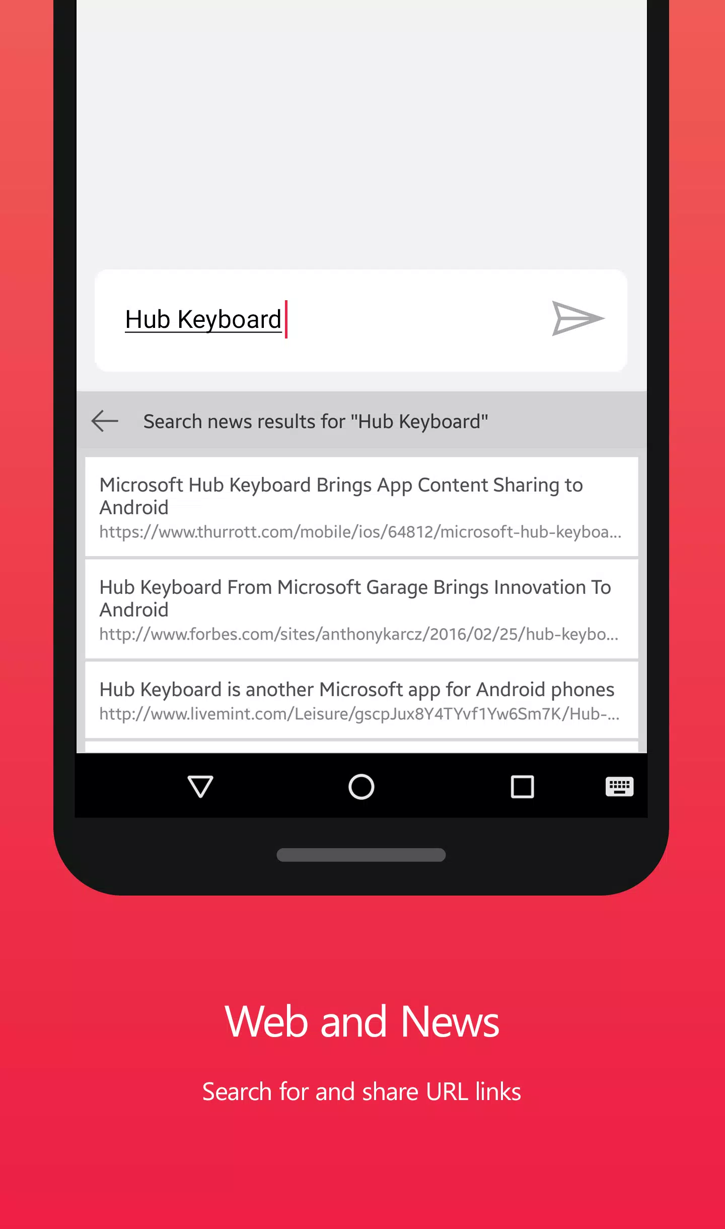 Hub Keyboard Screenshots