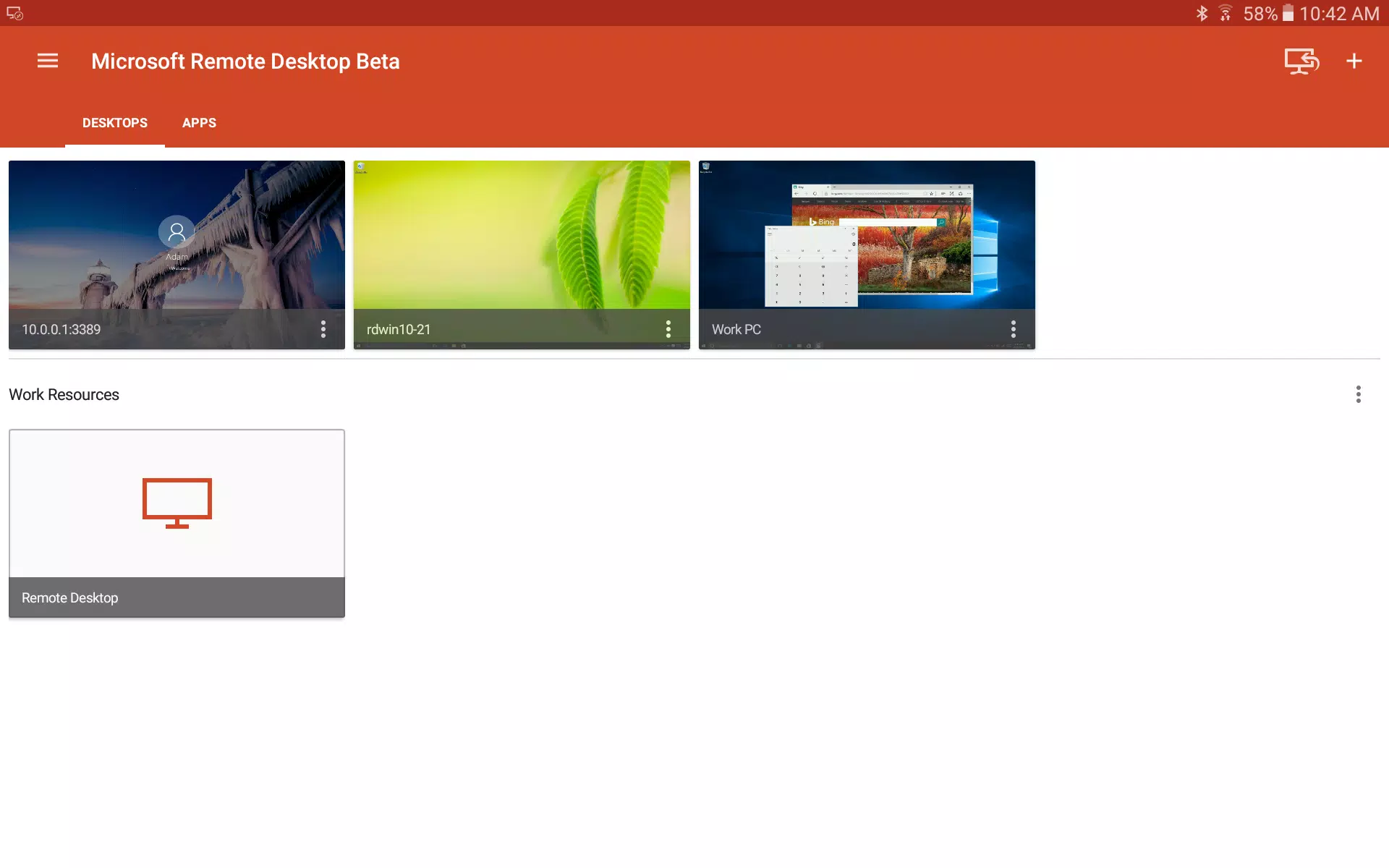 Microsoft Remote Desktop Beta Screenshots