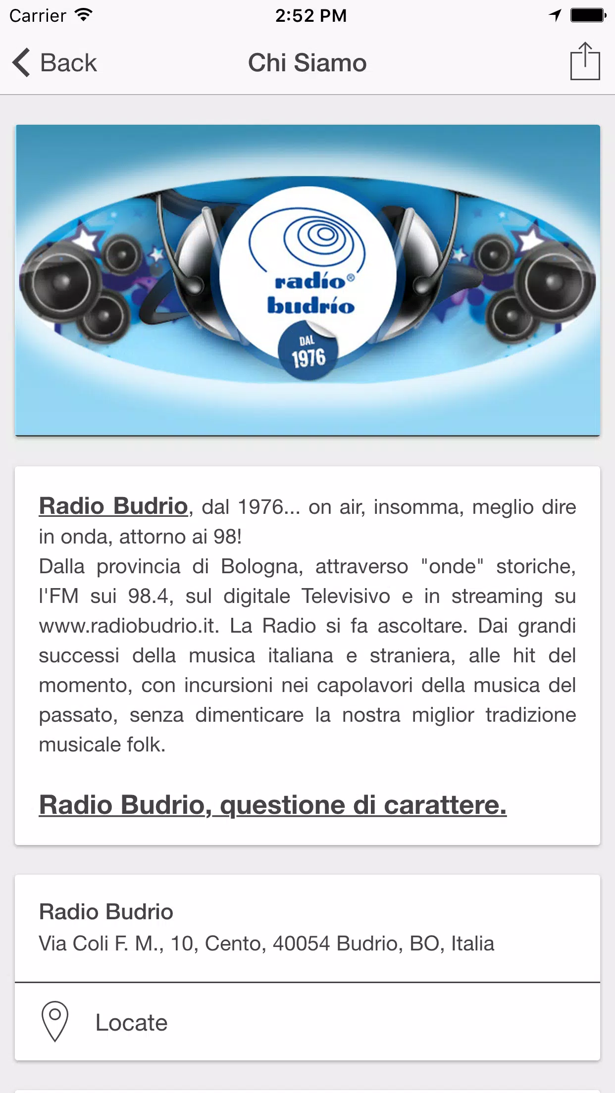 Radio Budrio应用截图