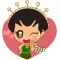 Ayu the indonesian princess for iMessage Sticker