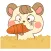 Colla the happy hamster for iMessage Sticker