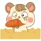 Colla the happy hamster for iMessage Sticker