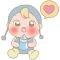 Michi, the cute baby for iMessage Sticker