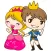 Sweet Royal couple for iMessage Sticker