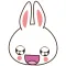 Tilly, the white bunny for iMessage Sticker