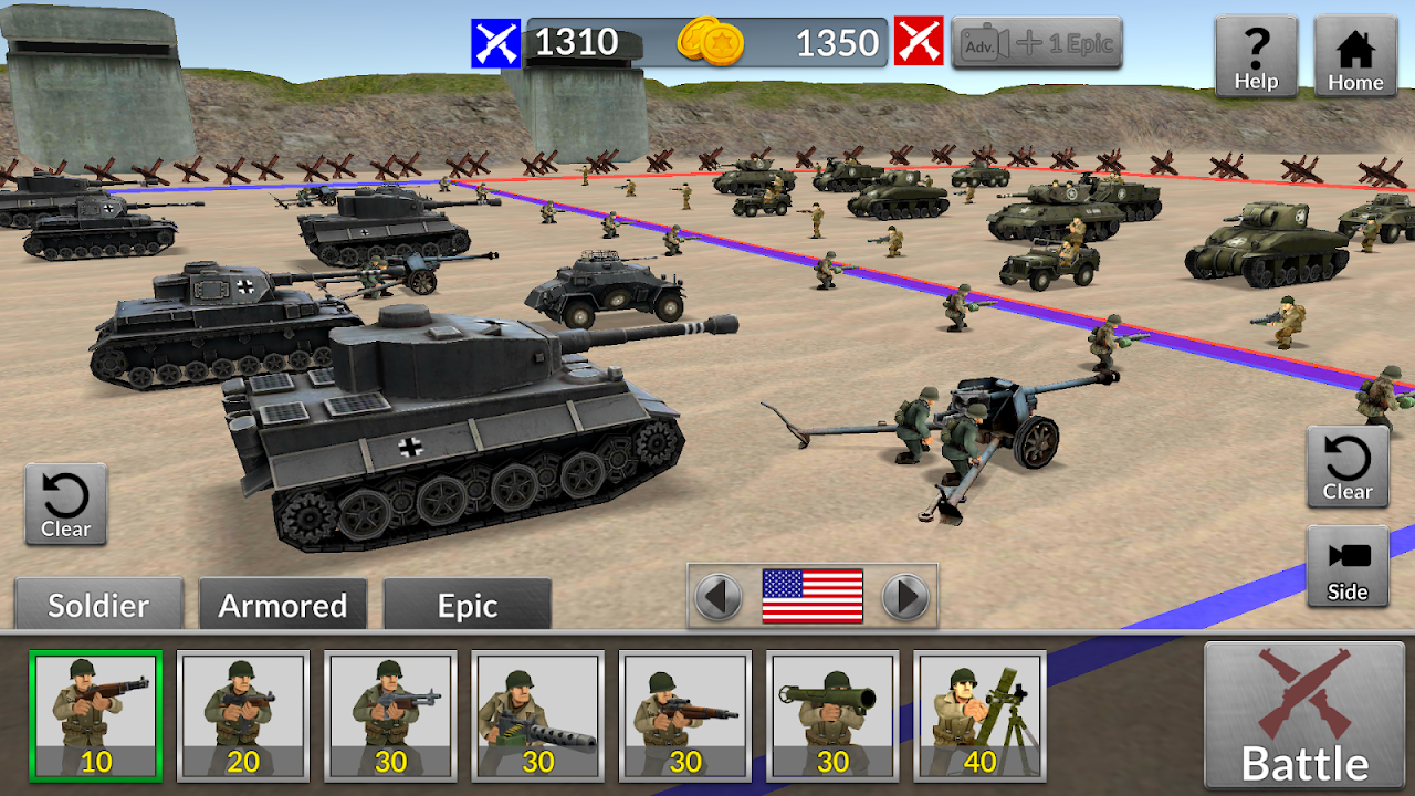 WW2 Battle Simulator Screenshots