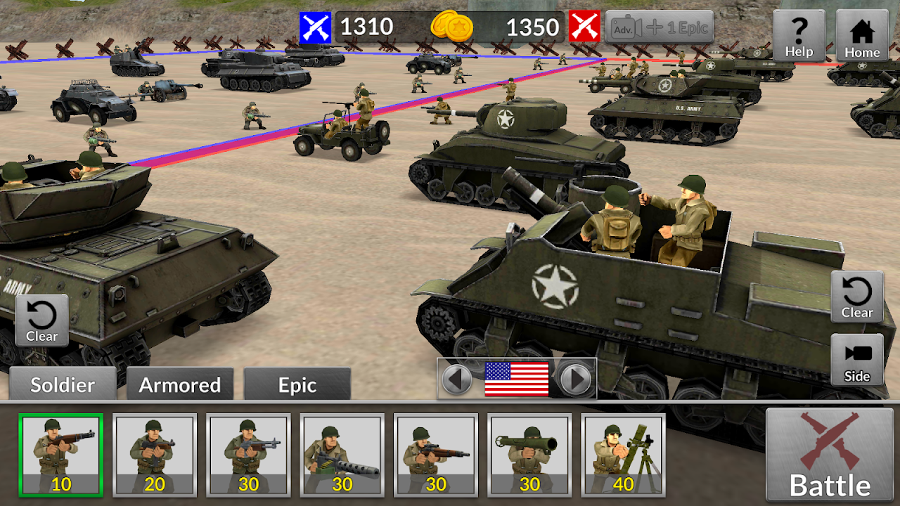 WW2 Battle Simulator Screenshots