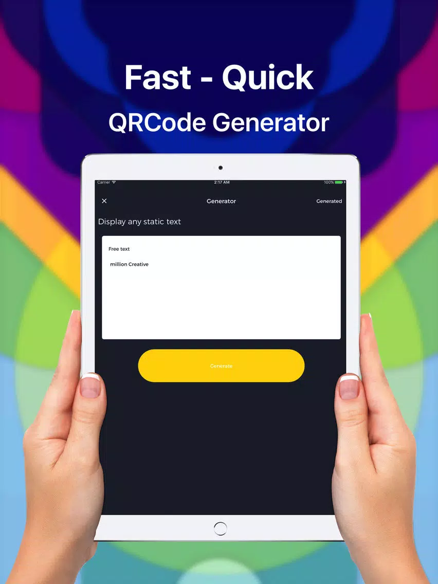 Barcode scanner - QRCode generator iPad Screenshots