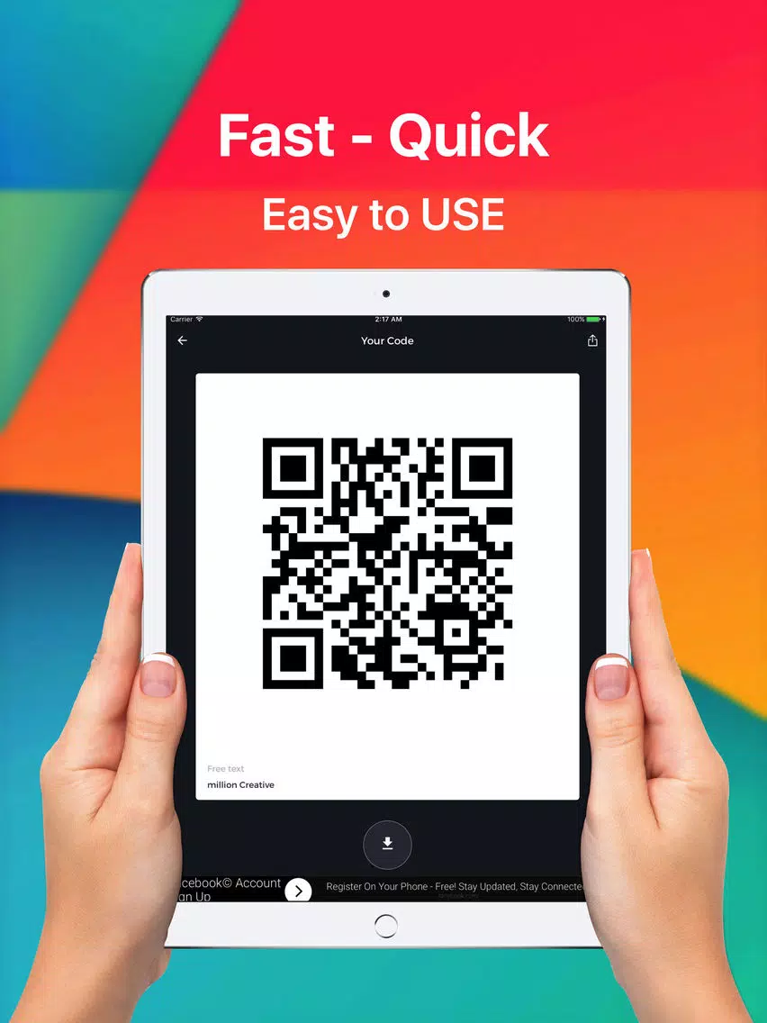 Barcode scanner - QRCode generator iPad Screenshots