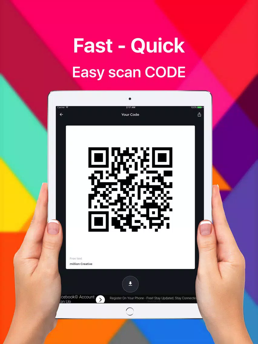 Barcode scanner - QRCode generator iPad Screenshots