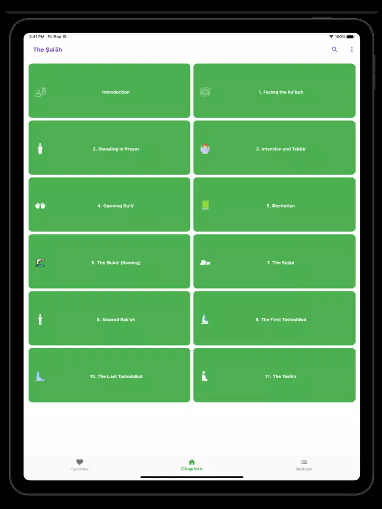 The Ṣalāh iPad Screenshots