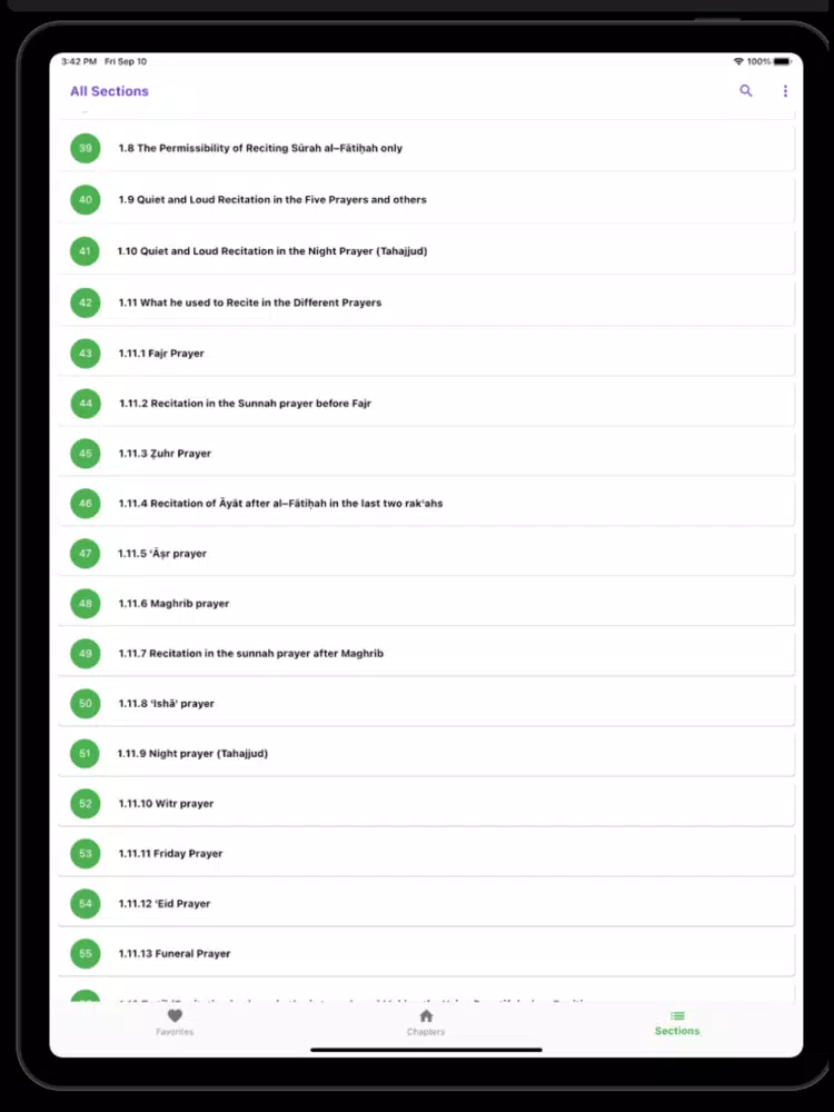 The Ṣalāh iPad Screenshots