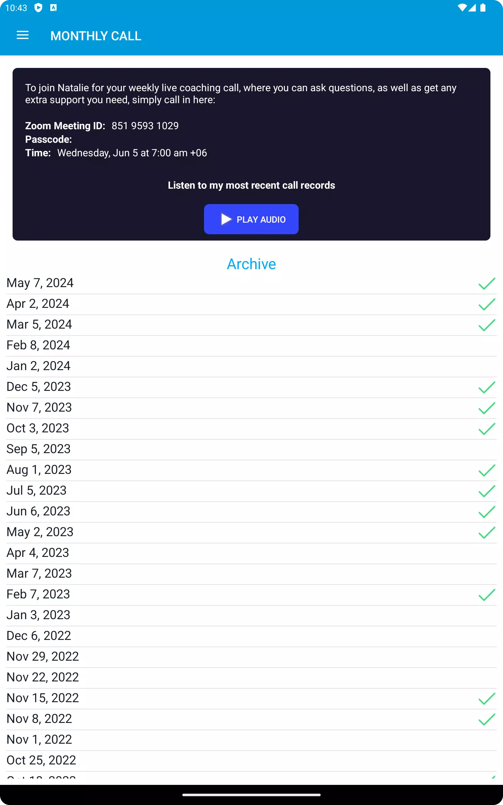 Capturas de tela do Ultimate Success Masterclass