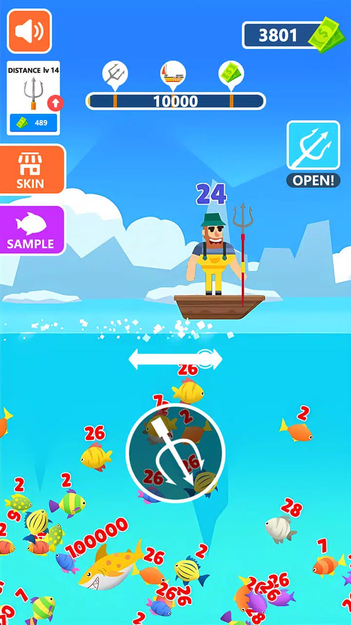 Dreamy Fishing-Harpoon Shooter Screenshots
