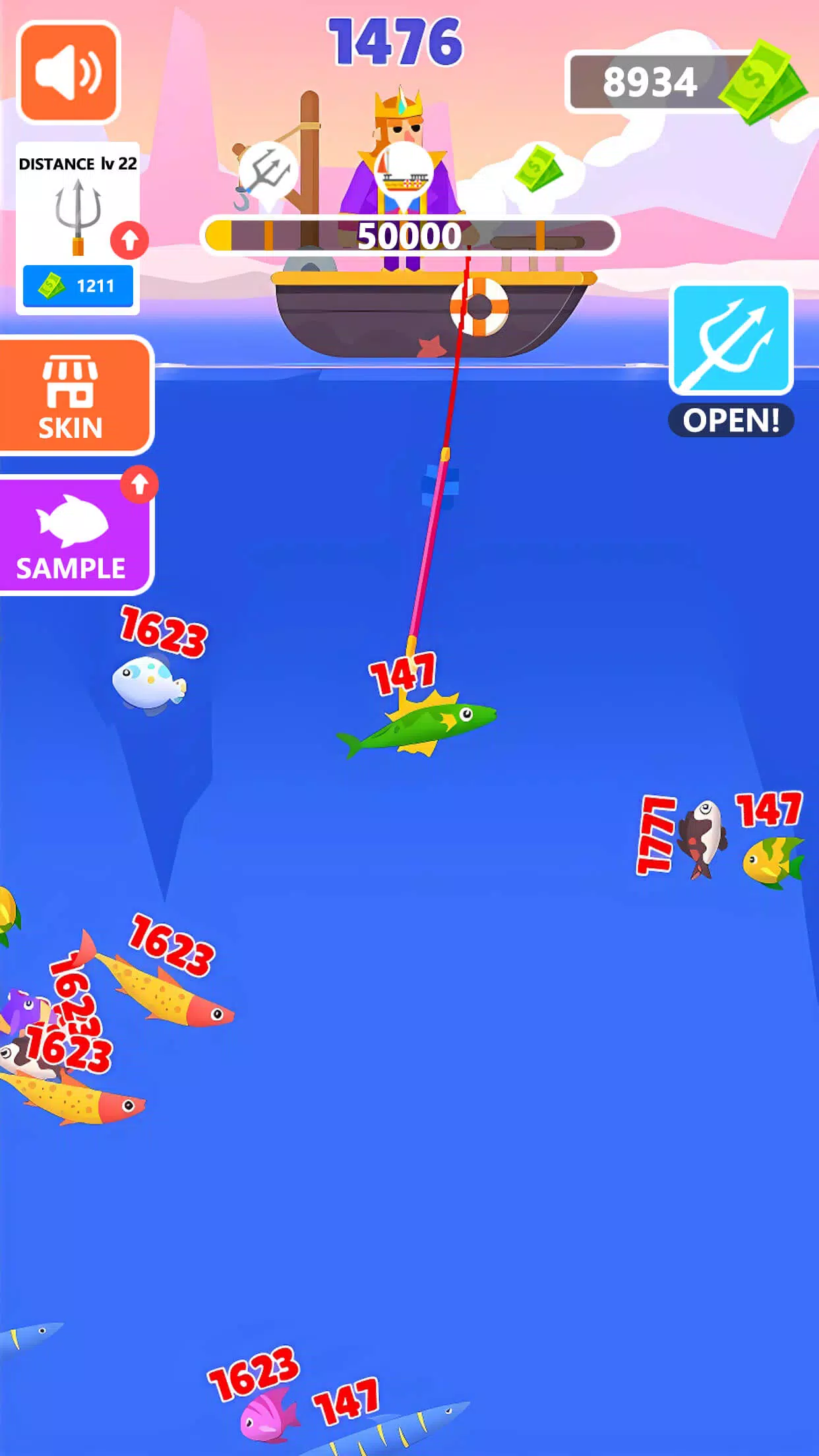 Dreamy Fishing-Harpoon Shooter Screenshots