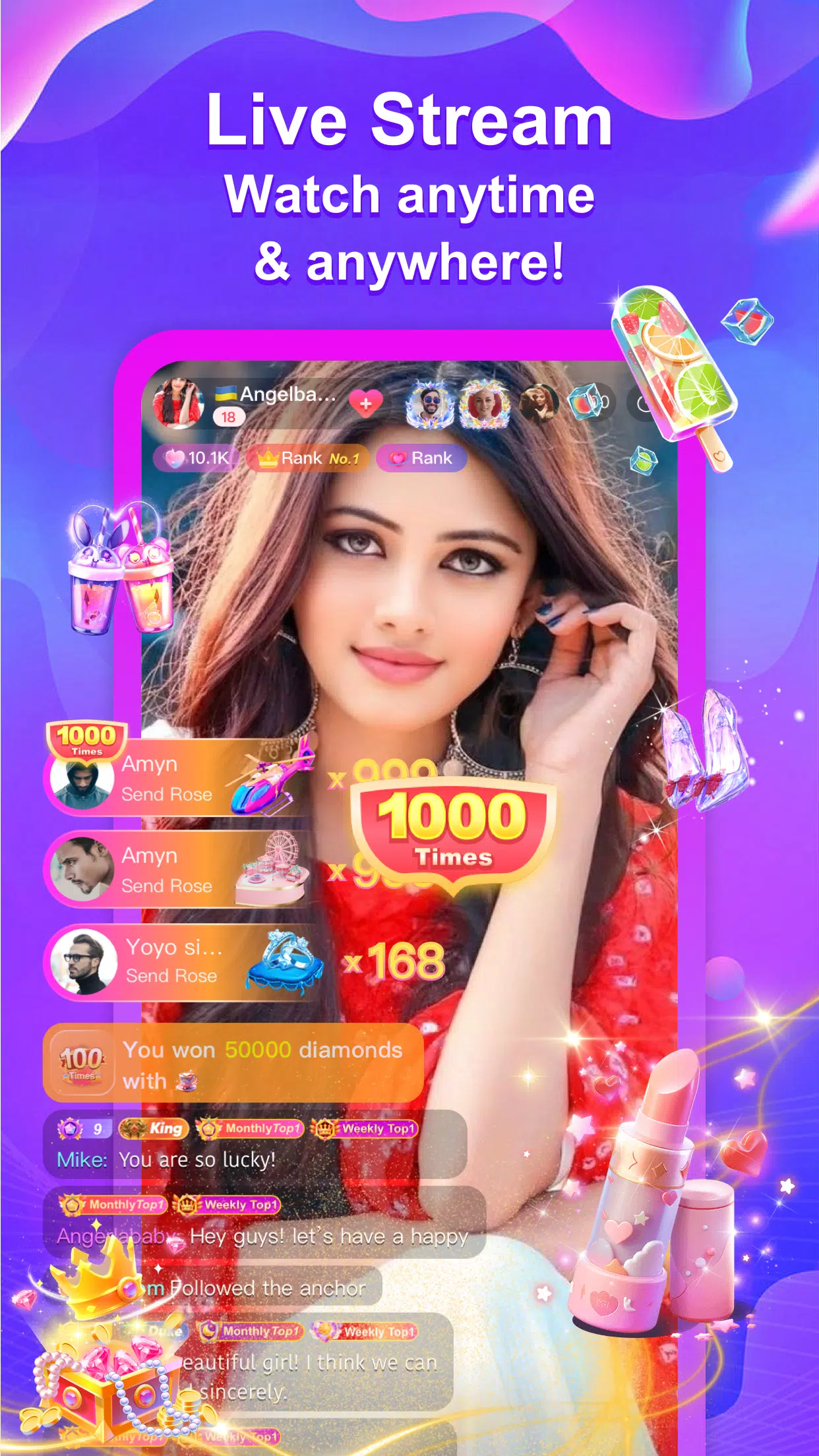Ming Live - Live Stream Screenshots