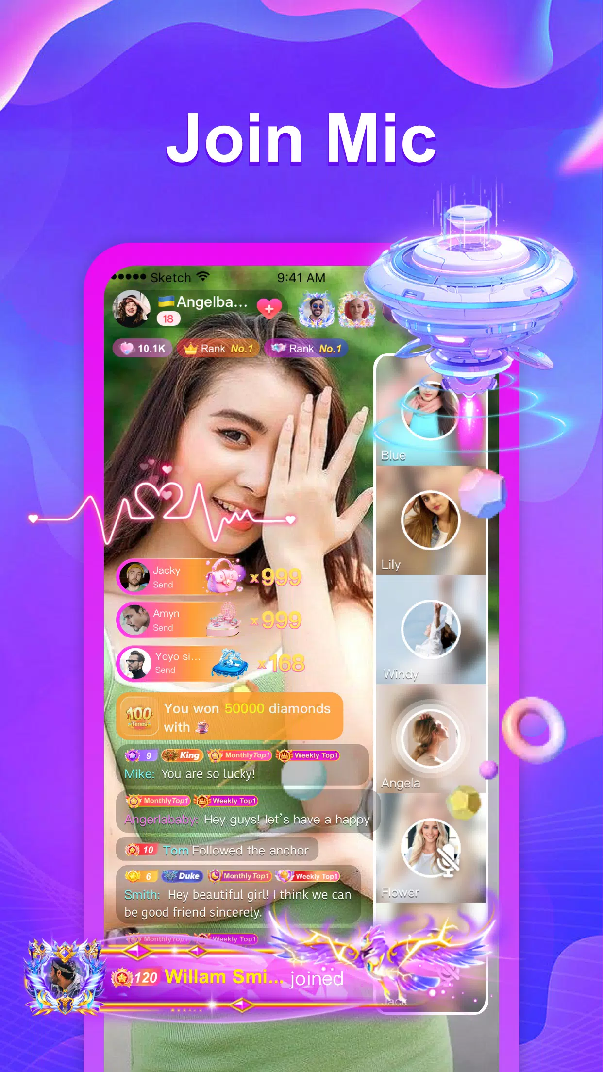 Ming Live - Live Stream Screenshots