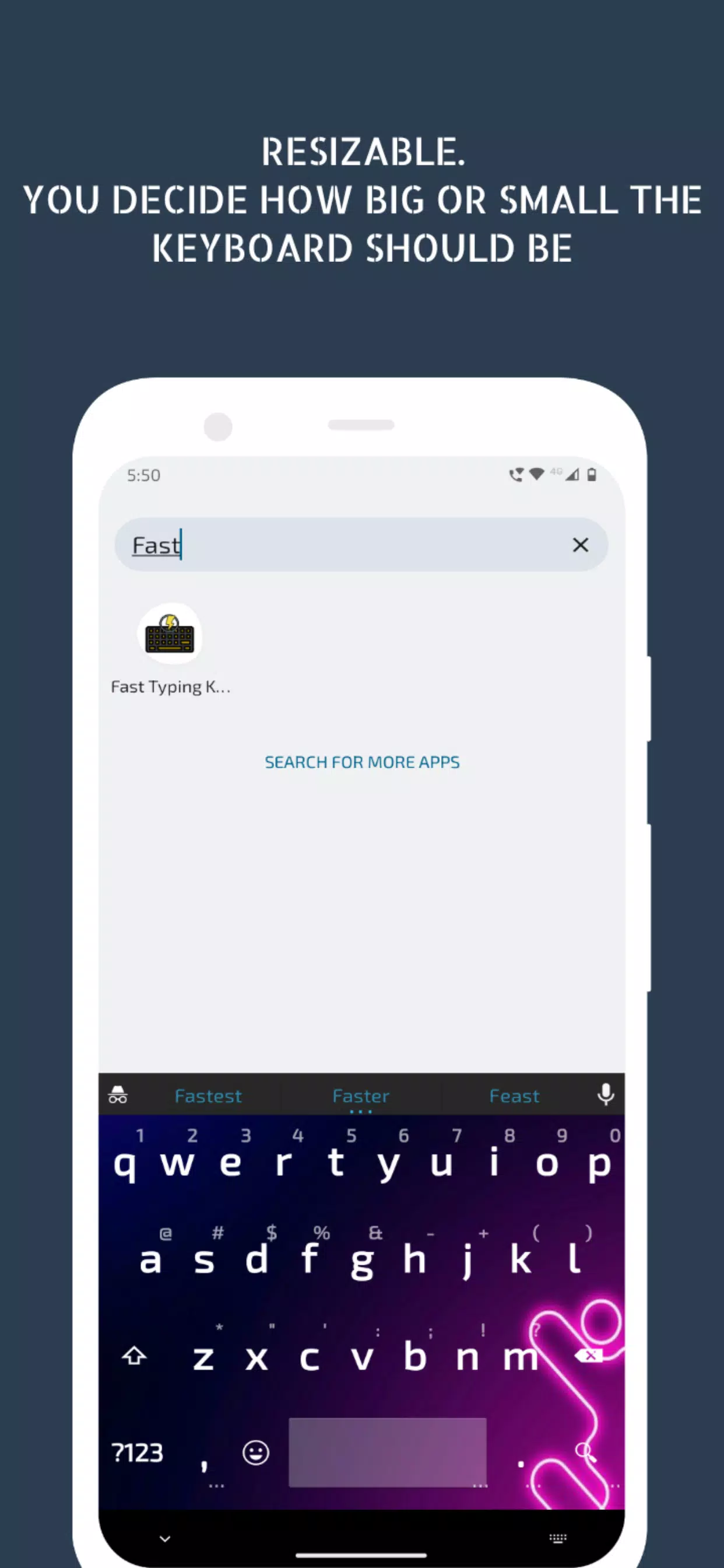 Fast Typing Keyboard Screenshots